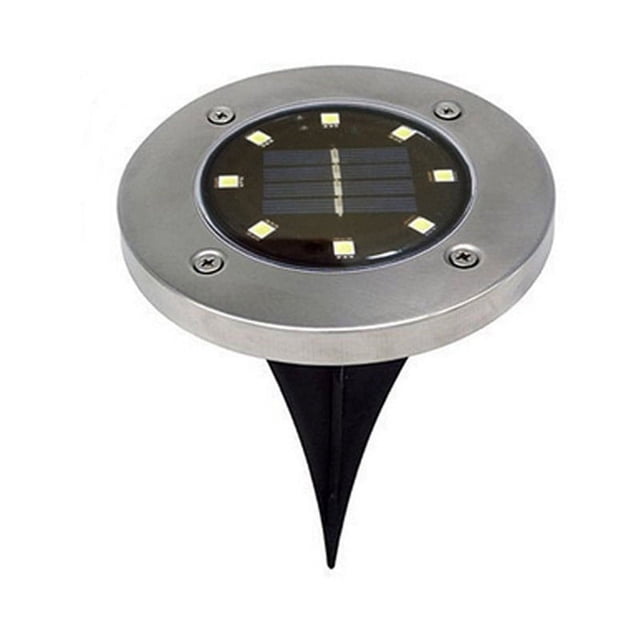 Luz subterránea, lámpara subterránea solar impermeable LED para jardines subterráneos, valor excepcional