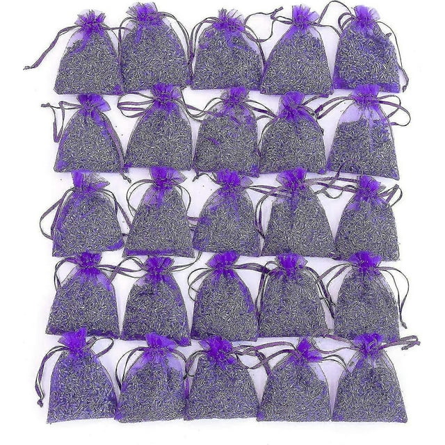 Bag Of 25 Sachets Dried Lavender Flower Lavender Sachets