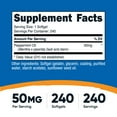 thumbnail image 5 of Nutricost Peppermint Oil Softgels (240 SFG) (50 MG) - Gluten Free, Third Party Tested and GMO Free, 5 of 5