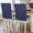 Multicolor, variant on Pure Dark Blue Chair Back Covers, Removable Chair Covers for Dining Chairs Set of 8, Washable Chairs Slipcovers Back Seat Protector for Wedding Party 19"x20"