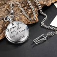 thumbnail image 1 of Collar de reloj de bolsillo con texto en inglés, letras de moda europea y americana, reloj de bolsillo de cuarzo, regalo, joyería, llavero, 1 of 6