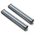 thumbnail image 2 of Bloque de barrera de cable terminal Nikou 2 piezas Tira de terminal de tornillo riel DIN, 2 of 9