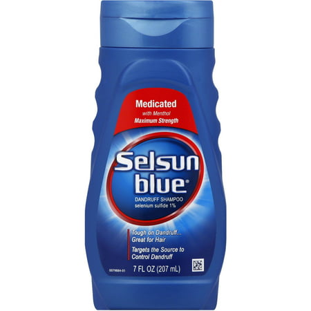 Selsun bleu médicamenté avec Pelliculaire menthol, 7 fl oz