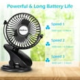 thumbnail image 2 of skygenius Portable Clip-On Electric Household Fan, 2 of 10