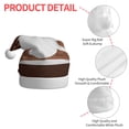 thumbnail image 4 of KLL Christmas Hats for Adults Plush Coffee Cafe Cup Print Santa Hat Xmas Fluffy Santa Claus Hat for Women Men, 4 of 6
