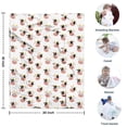 thumbnail image 4 of White Cow Face Pattern Blanket,Comfortable Soft Flannel Throw Blanket,All Season,Warm Lightweight Blankets for Sofa Bed Couch Living Room Chair,30"x40", 4 of 4