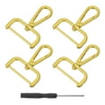 thumbnail image 1 of Uxcell 4Pack Swivel Clasps, 1.5" Detachable Snap Hook with Screwdriver, Gilding Gold, 1 of 7