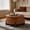 Brown, variant on Christopher Knight Home Round Storage Ottoman with Reversible Lid, Tufted Velvet Coffee Table, Camel