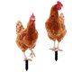 thumbnail image 1 of unbranded 2Ud Para Patio Con Estacas Acrílicas De Gallina Marrón, 1 of 7