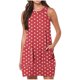 thumbnail image 1 of Vestido de Verano para Mujeres, Vestido de Cuello Redondo sin Mangas de Bolsillo de Impresión de Moda Casual Hecha de 95% Poliéster 5% Spandex para Primavera Verano, Vestido Sexy para Mujeres, 1 of 6