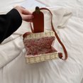 thumbnail image 2 of Bolsos Cruzados Crossbody-väskor för kvinnor Casual Vävd Handvävd väska Rotting strandväska (beige), 2 of 7