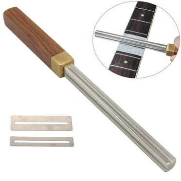 Universal Guitar Fret Crowning File Diamond,Fingerboard Fret File Luthier Diamond Coating Accessory for Guitars, Ukuleles, Bass, Banjo, Mandolin
