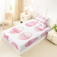 thumbnail image 4 of Erosebridal Kawaii Easter Eggs Kids Twin Sheet Sets,Pink Bowknot Cute Bows Bedding For Bowtie Girls 3 Pieces, 4 of 6