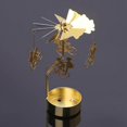 thumbnail image 4 of facefd Christmas Tea Light Rotary Candlesticks Candle Holder Metal Xmas Home Decor Cycling Couple, 4 of 9