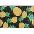 thumbnail image 2 of GZHJMY Black Abstract Fruit Yellow Pineapple Area Rug 4x6 Modern Soft Rugs Indoor Decorative Floor&nbsp;Carpet Nursery Rugs Non-Slip Rectangle Mat for Living Room Entryway Bedroom Decor Carpet Runner, 2 of 7