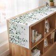 thumbnail image 6 of Eucalyptus Leaf Sage Green Table Runner, Spring Weeping Leaves Botanical Washable Cotton Linen Table Runners 90 Inches Long, Dresser Scarf Runner for Dining/Coffee/Kitchen/Hallway Tables 13''x90'', 6 of 9