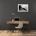 thumbnail image 4 of Erin Berzel 4x24 White Modern Wood Framed Wall Art Titled - Walking in the Rain, 4 of 5