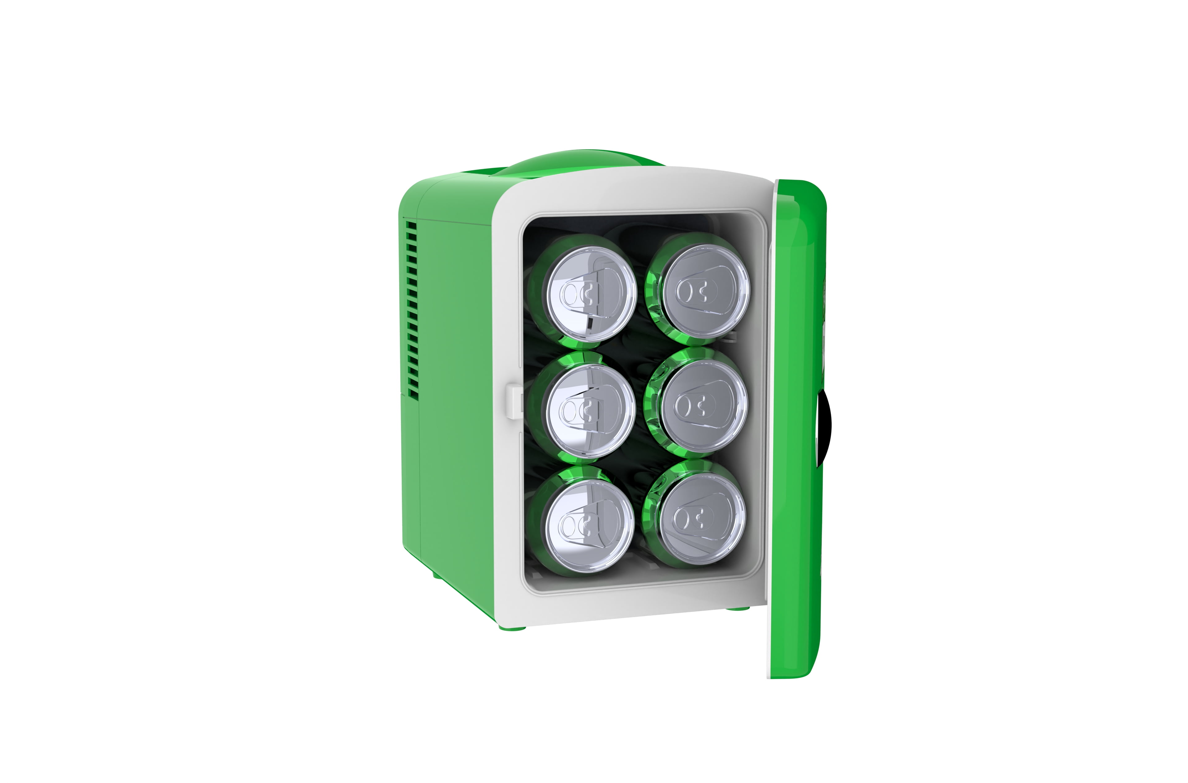 Mountain Dew Retro Mini Fridge 6 Can – Portable Beverage Cooler, Small Drink Fridge for Soda, Skincare, Bedroom, Office