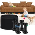 thumbnail image 3 of Under Couch Blocker for Pets &Toys, Under Bed Blocker for Furniture Gap Guard Stops Lost Toys, Adjustable Elastic Strap with Level Feet Easy Install Fits Right-Angle Furniture Legs (L132 H5), 3 of 9