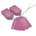 thumbnail image 3 of Inkdotpot Pack Of 50 Thank You For Celebrating With Us Bridal Shower-Baby Shower-Retirement-Wedding-Birthday Favor Paper Tags Craft Real Silver Foil Hang Tags, 3 of 6