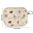 thumbnail image 5 of Huhudde Floral Change Purse Money Bag Coin Purse Small Storage Bag Quilted Wallets Change Bag Change Purse Lipstick Bag, 5 of 20