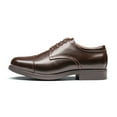 thumbnail image 2 of Bruno Marc Men's Oxford Classic Lace Up formal Dress Shoes Downing-01 Dark/Brown Size 8, 2 of 9