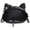 Black C, variant on Punk Style Crossbody Bag Gothic Dark Pain Bag Cartoon Bat Cat Shaped Shoulder Bag PU Leather Messenger Bag