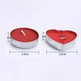 thumbnail image 4 of 50Pcs Candle Smokeless Round/Heart Shape Flickering Mini Desktop Atmospheres Candle for Party-D, 4 of 7