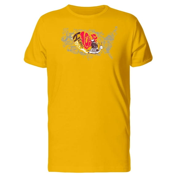 I Love Snail Mail T-Shirt Men -Image by Shutterstock, Male x-Large