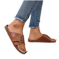 thumbnail image 5 of Bxsruta Cork Footbed Fisherman Sandals, Adjustable Buckle Closure with Contoured Arch Support, 5 of 5