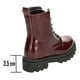 thumbnail image 3 of Bota Casual Niña Jakuna Color Vino Zipper Cintas Ajustables vino 21 MX, 3 of 10