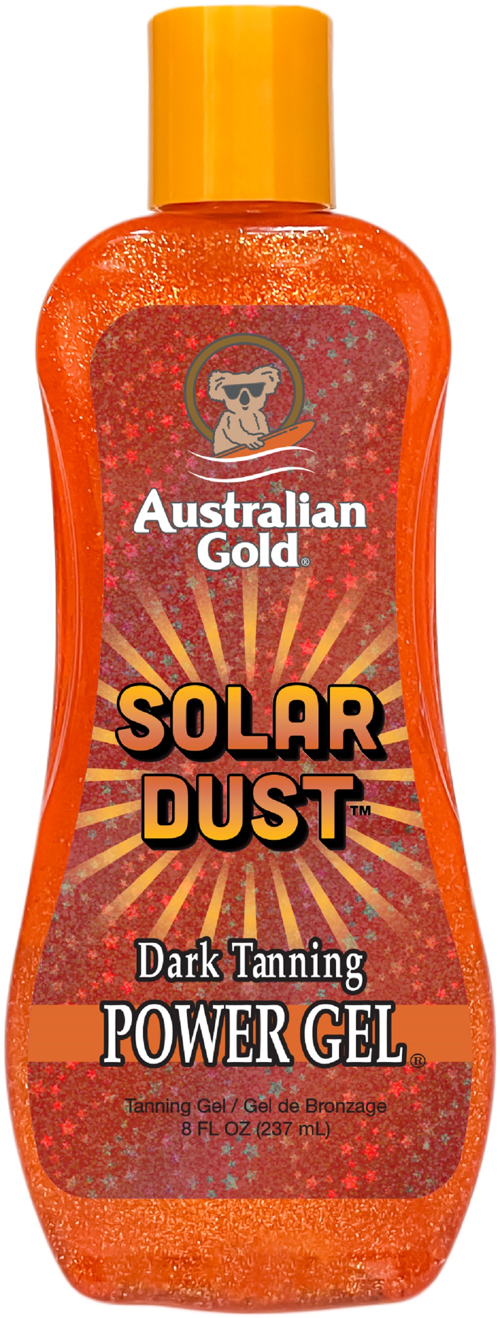 Australian Gold Solar Dust 8 fl. oz Tanning Gel with Vitamins and Golden Shimmer