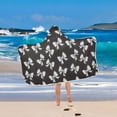 thumbnail image 6 of joogoo Bow Kids Hooded Beach Towel Baby Bath Towel 23.5"x50", 6 of 7