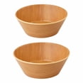 thumbnail image 4 of Japanese Wood Grain Plate Rice Bowl Fruit Salad Bowl Household Cookin New A3, 4 of 9