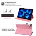 thumbnail image 4 of K-LION for iPad 10th Generation Case with Pencil Holder, Embossed Premium PU Leather Folio Case Multi-angle Stand Protective Cover with Card Slots for iPad 10th Gen 10.9 inch 2022,Pink, 4 of 6