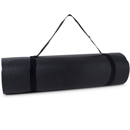 Tone Fitness High Density Yoga Exercise Mat with Carry Strap - Walmart.com