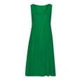 thumbnail image 5 of Sngxgn Women Long Tank Tops Ankle Length Maxi Dress Bodycon Sleeveless Racerback(Green,L), 5 of 5