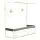 thumbnail image 1 of KAKOWELY Comedero para pájaros transparente de acrílico, contenedor de comida para pájaros, caja de alimentación para exteriores, 1 of 5