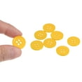 thumbnail image 4 of Uxcell 10Pcs 24L Sewing Buttons 5/8"(15mm) Resin Round Flat 4-Hole Craft Buttons for Sewing Clothing DIY, Yellow, 4 of 5