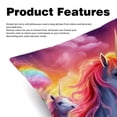 thumbnail image 2 of Robot Unicorn Attack Velvet Bed Pillow Set with Unique Patterns in Sizes 16x16, 18x18, and 20x20 Inches - Includes 2 Chair Pillow Covers,Bed Pillow for Any Occasion, 2 of 6