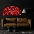 thumbnail image 3 of Glowneon Open Tacos Neon Sign, Tacos Led Sign, Mexican Food Neon Light, Kitchen Art, 3 of 5