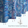 thumbnail image 6 of Blue Paisley Pattern Shower Curtain 72"x84" ,Bathroom Decorative Shower Curtains Set with 12 Hooks,Modern Waterproof Washable Shower Curtain, 6 of 6