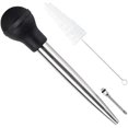 thumbnail image 1 of Jeringa para asado de acero inoxidable para el hogar, aguja para inyector y cepillo de limpieza, bola de goma negra Sailing Electrónica, 1 of 6