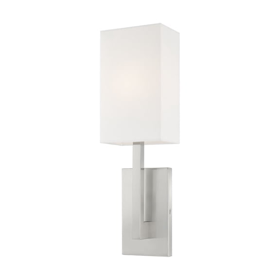 Livex Lighting Hayworth ADA Wall Sconce in Brushed Nickel
