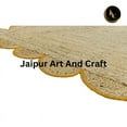 thumbnail image 2 of Jaipur Art And Craft Yellow Border Jute Area Rug Rectangle Hand Braided Floor Carpet (5x8 Sq ft), 2 of 7