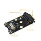 thumbnail image 2 of Adaptador Wifi 2X M.2 Mini PCIE Tarjeta de red inalámbrica a M2 NGFF Clave A+E Tarjeta Wifi Raiser con ranura para tarjeta SIM, 2 of 5