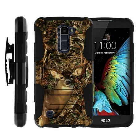 Case for LG K10 | LG Premier Case [ Armor Reloaded ] Heavy Duty Extreme Rugged Case with Kickstand + Belt Clip - Deer Hunting