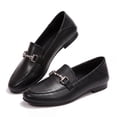 thumbnail image 3 of Rexoro Women's Loafers Flats Leather Backless Slip On Office Casual Shoes, 3 of 6