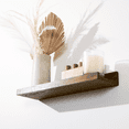 thumbnail image 7 of Essentra Home 17-inch Walnut Finish Wooden Floating Shelves for Wall in Bathroom, Kitchen, Office, Bedroom, Set of 2 - Mounted Picture Ledge and Shelf Display for Decor, Organization, and Essentials, 7 of 7