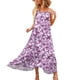 thumbnail image 5 of Moda Mujer Vestidos Cuello Redondo Verano Impresión Casual Sin Mangas Vacaciones Playa Vestido Largo Fridja  hjkh3054, 5 of 9